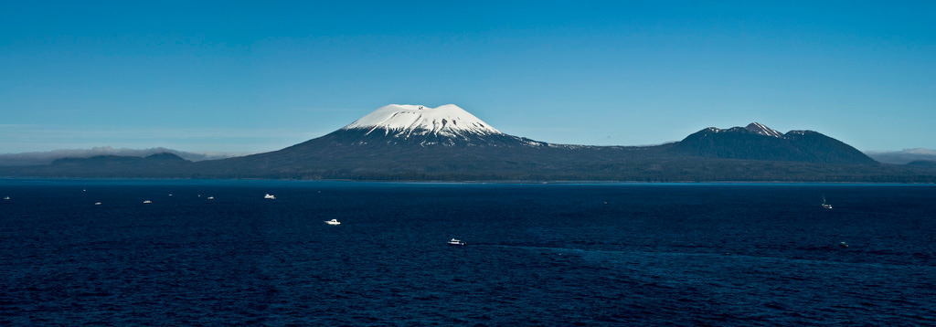 Volcano outside of Sitko, Alaska. Sunny Side Up, Attribution 2.0 Generic License